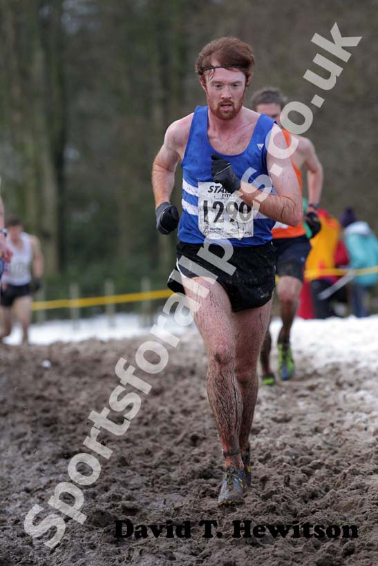 Richard Morrell (Morpeth Harriers) during the Northern Cross Country Championships.